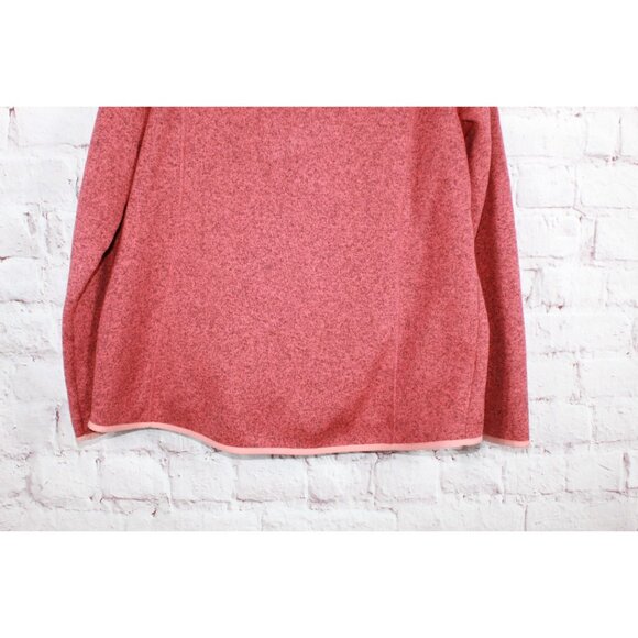 LL Bean Sweater Fleece Full Zip Jacket Smooth Rugged Red Size 1X - Picture 7 of 10